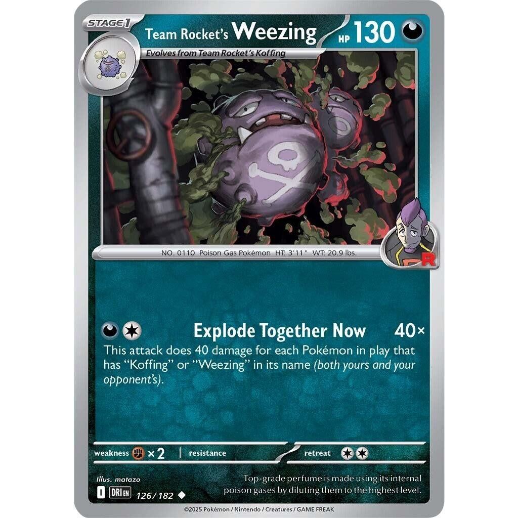 Image for Team Rocket's Weezing (126/182) (DRI) - Pokemon