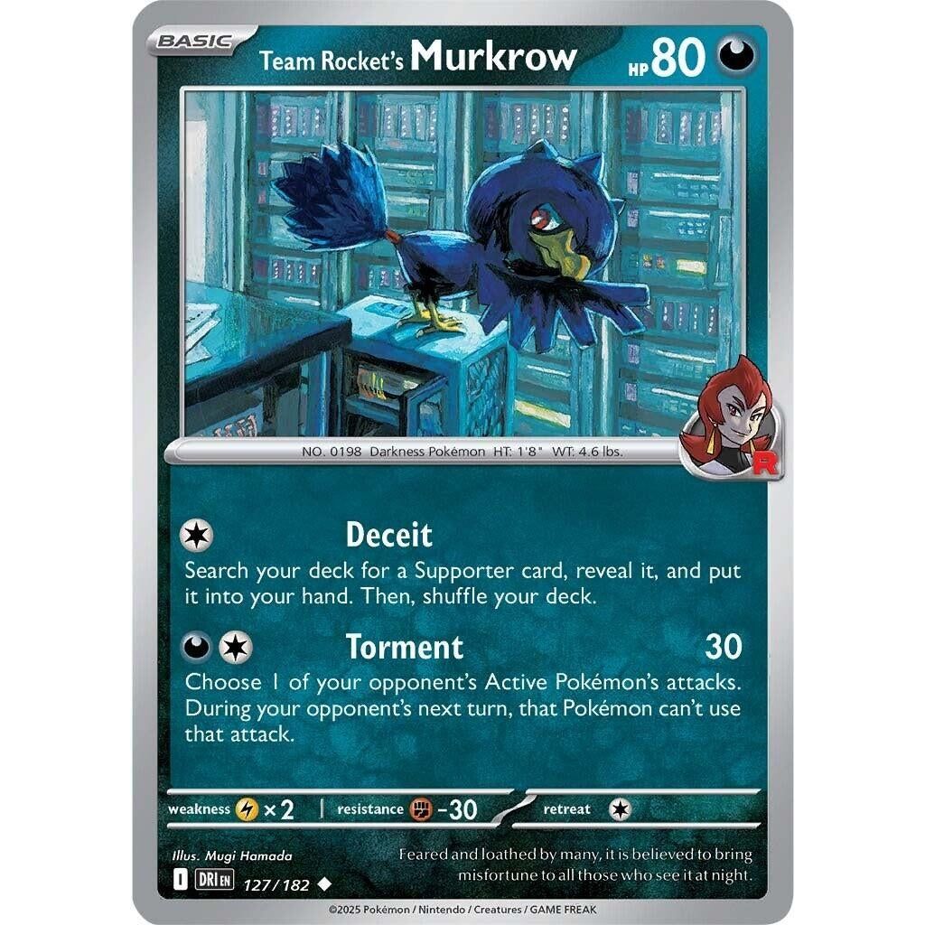 Image for Team Rocket's Murkrow (127/182) (DRI) - Pokemon