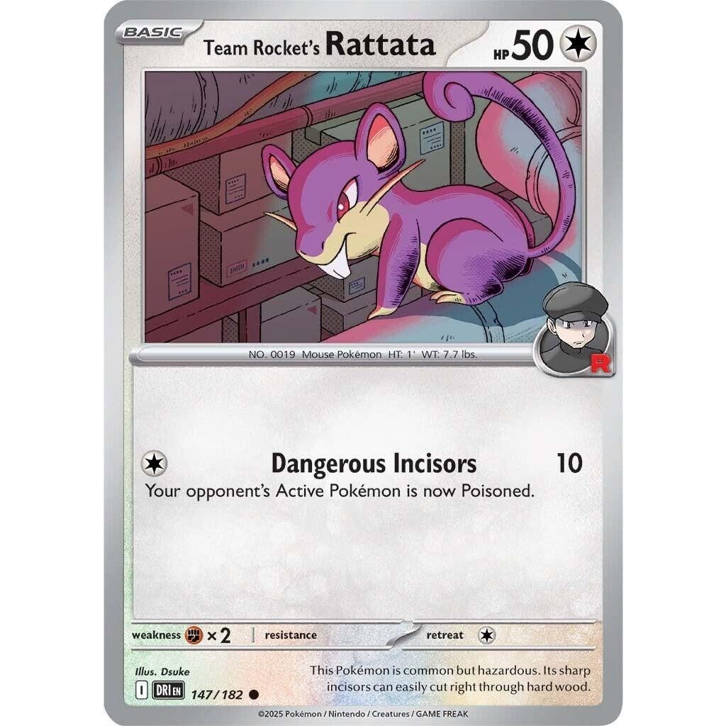 Image for Team Rocket's Rattata (147/182) (DRI) - Pokemon