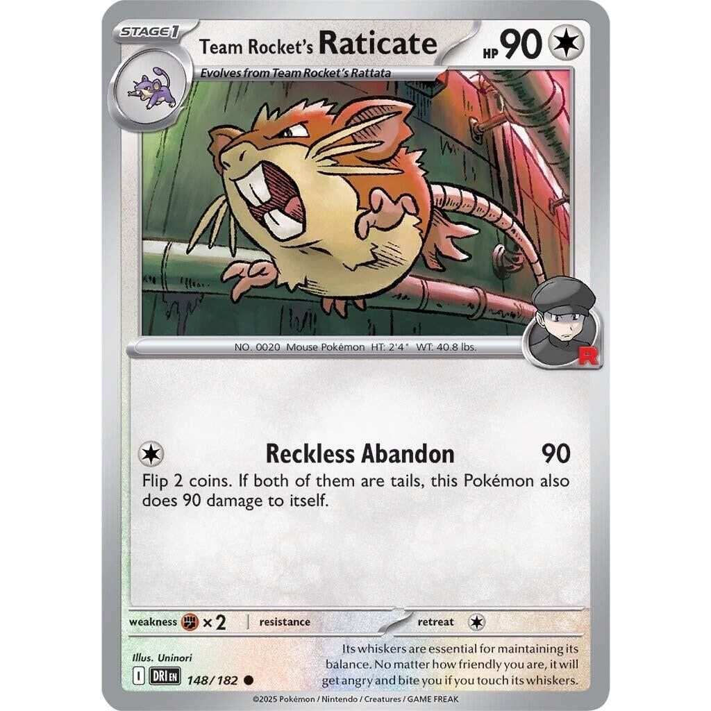 Image for Team Rocket's Raticate (148/182) (DRI) - Pokemon