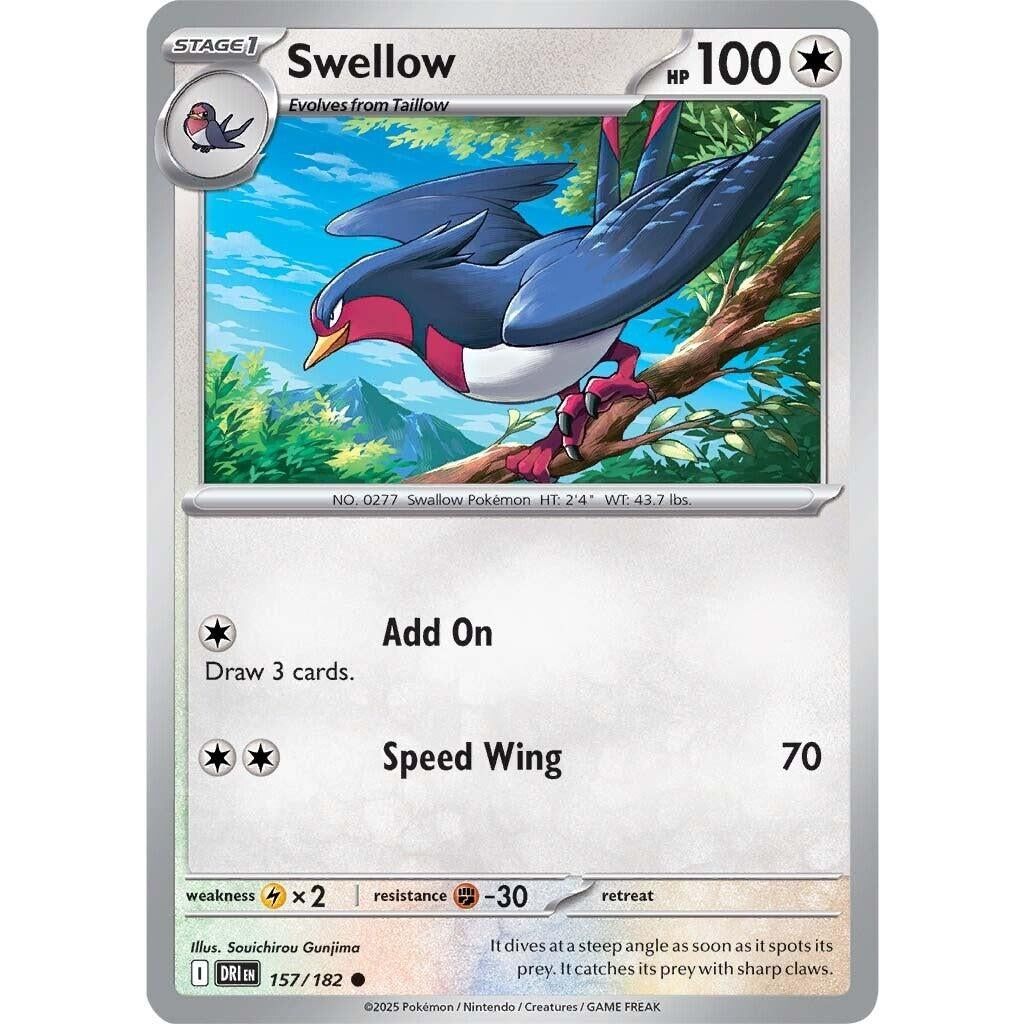 Image for Swellow (157/182) (DRI) - Pokemon