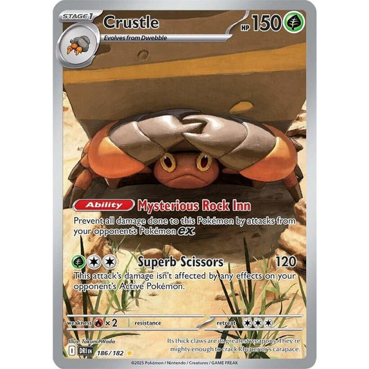 Image for Crustle (186/182) (DRI) - Pokemon