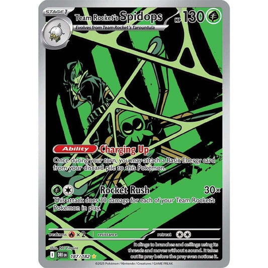 Image for Team Rocket's Spidops (187/182) (DRI) - Pokemon