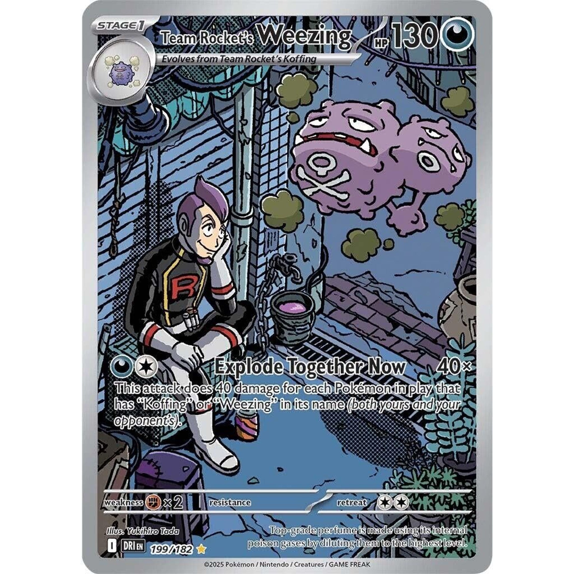 Image for Team Rocket's Weezing (199/182) (DRI) - Pokemon