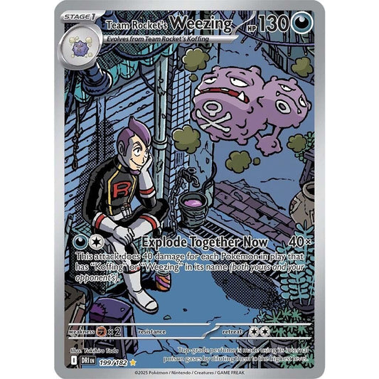 Image for Team Rocket's Weezing (199/182) (DRI) - Pokemon