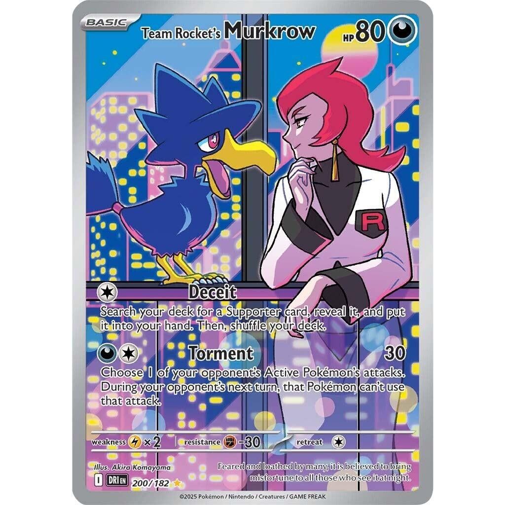 Image for Team Rocket's Murkrow (200/182) (DRI) - Pokemon