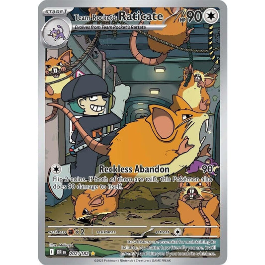 Image for Team Rocket's Raticate (202/182) (DRI) - Pokemon