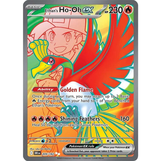 Image for Ethan's Ho-Oh ex (209/182) (DRI) - Pokemon