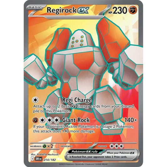 Image for Regirock ex (214/182) (DRI) - Pokemon