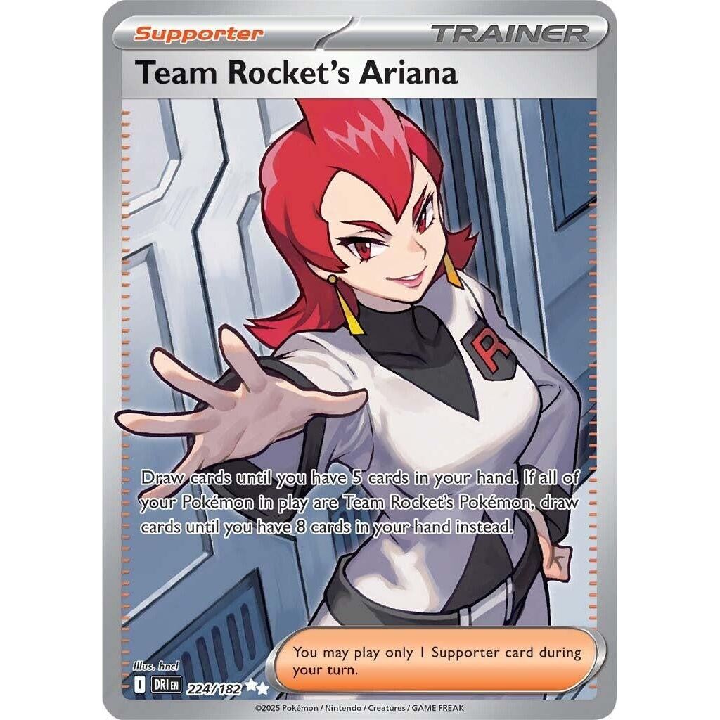 Image for Team Rocket's Ariana (224/182) (DRI) - Pokemon