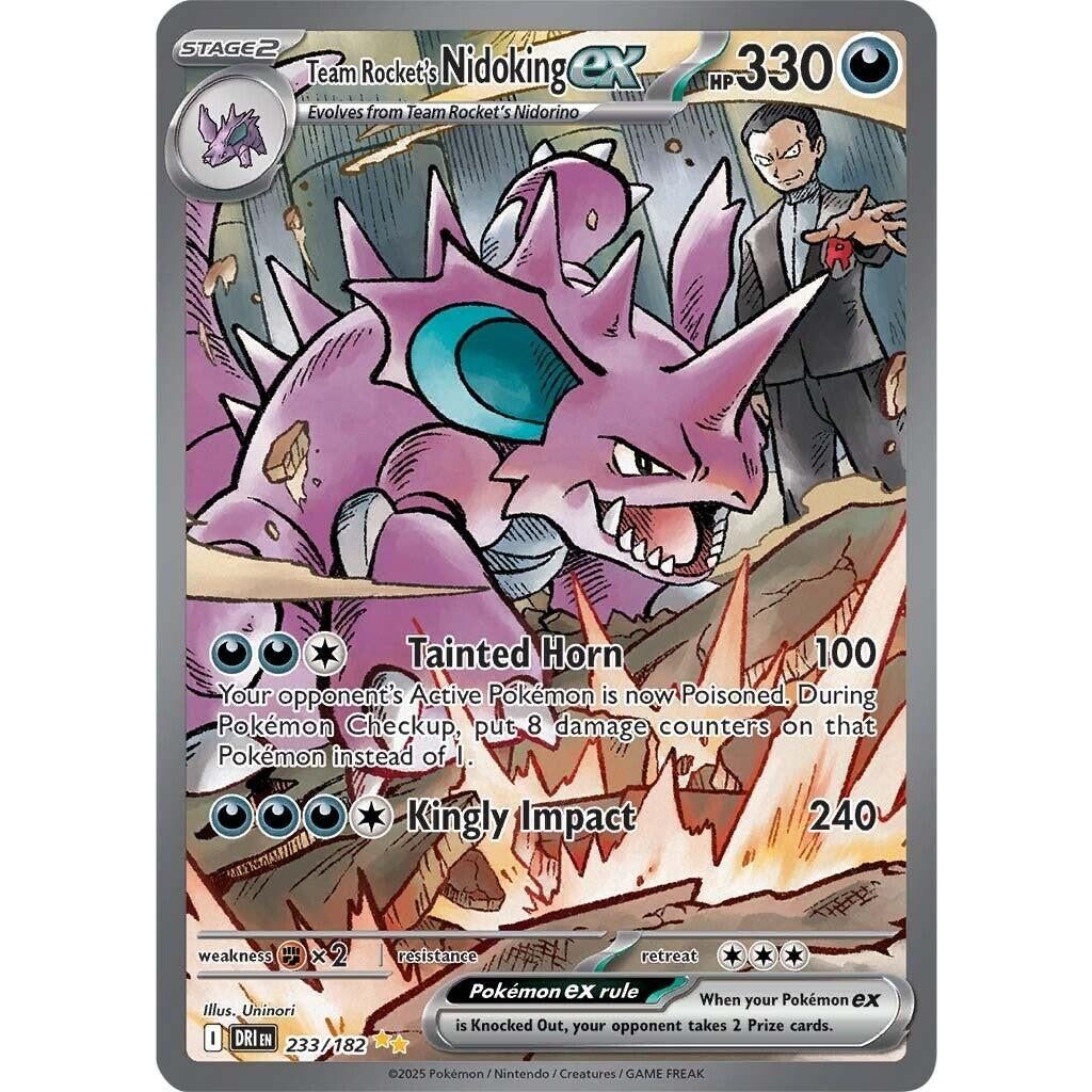 Image for Team Rocket's Nidoking ex (233/182) (DRI) - Pokemon