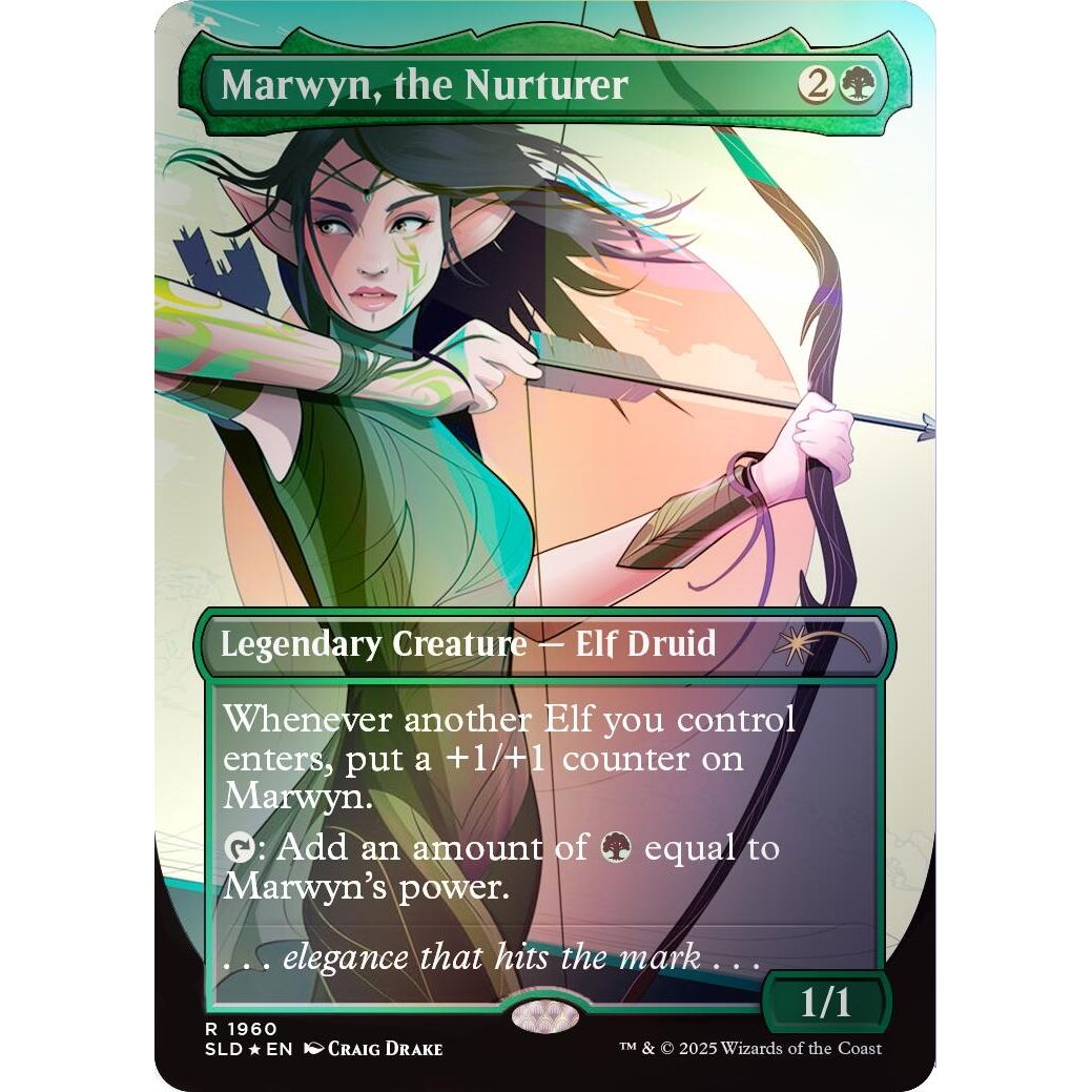 Image for Marwyn, the Nurturer (Rainbow Foil) (1960) (SLD) - Magic: The Gathering