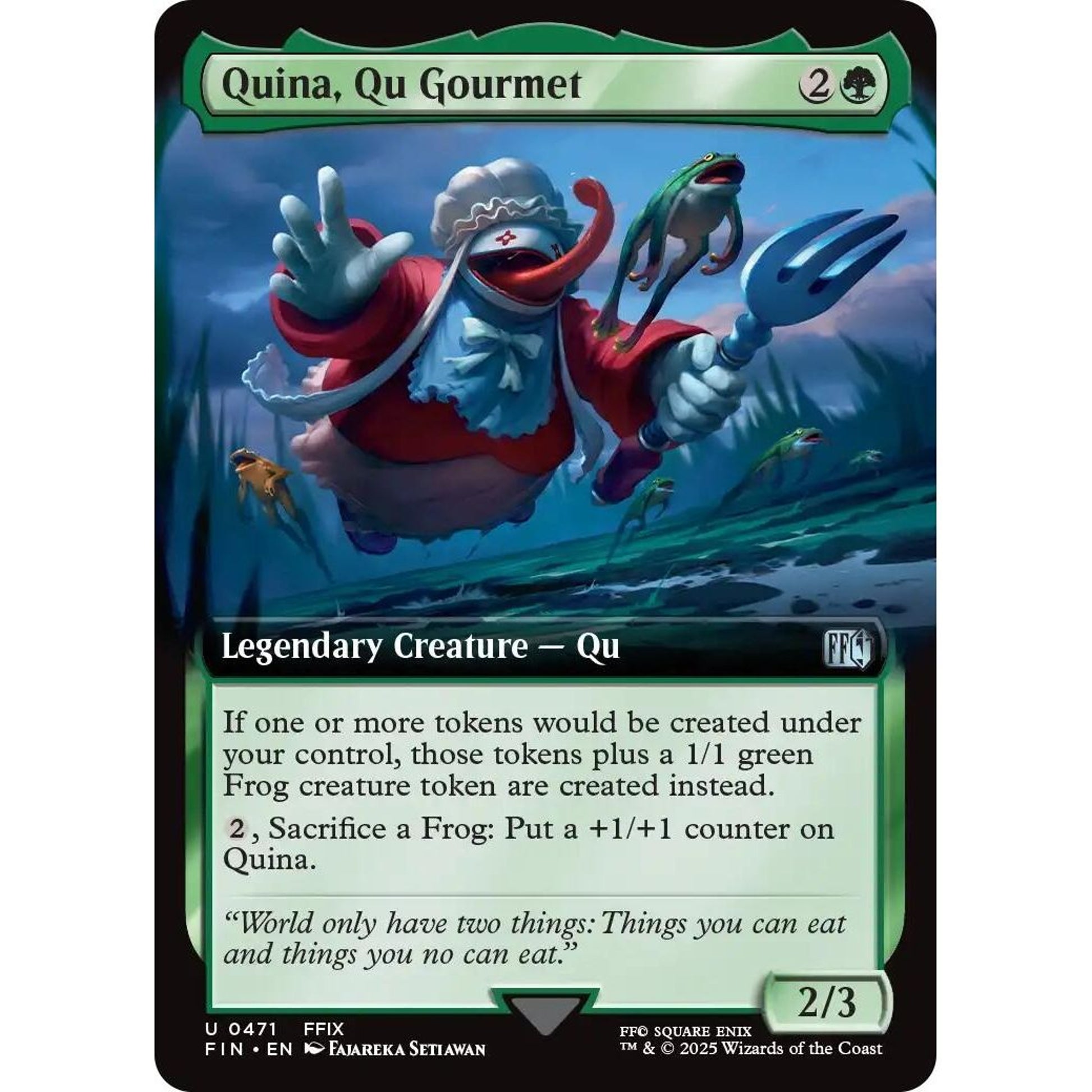 Image for Quina, Qu Gourmet (Extended Art) (471) (FIN) - Magic: The Gathering