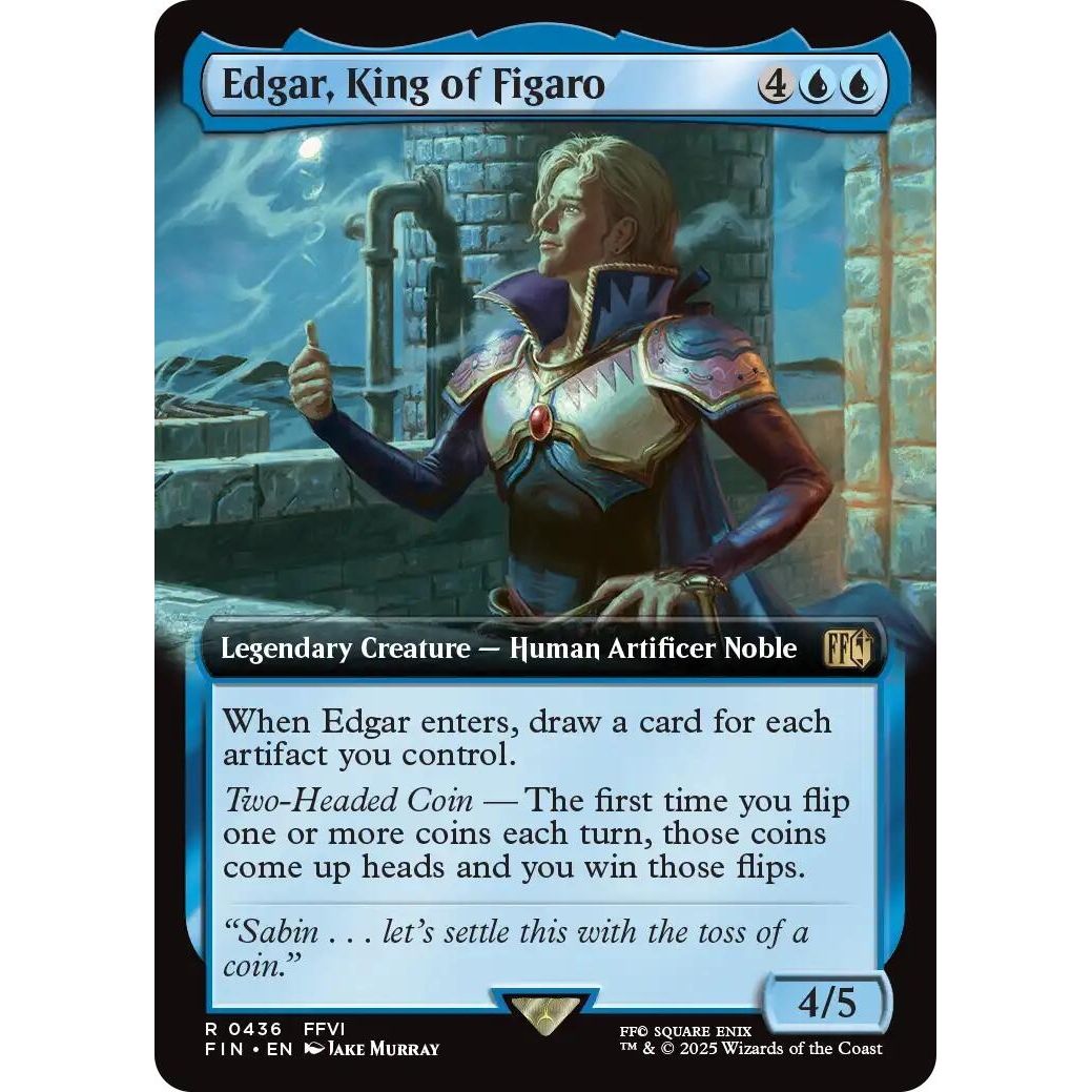 Image for Edgar, King of Figaro (Extended Art) (436) (FIN) - Magic: The Gathering