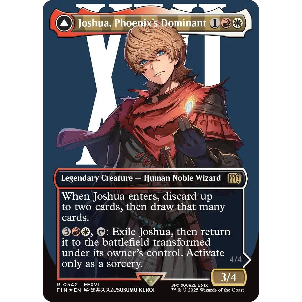 Image for Joshua, Phoenix's Dominant (Borderless) (Surge Foil) (542) (FIN) - Magic: The Gathering
