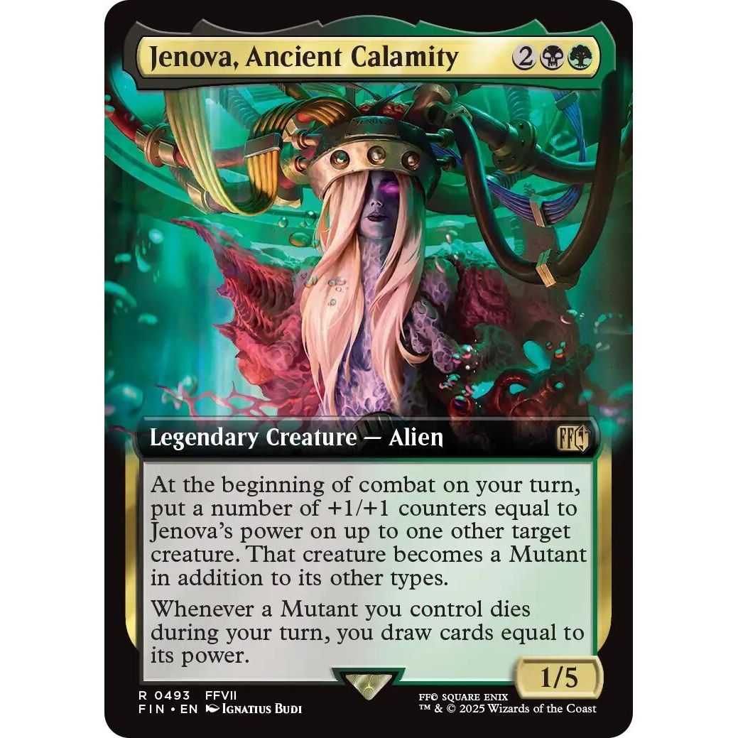 Image for Jenova, Ancient Calamity (Extended Art) (493) (FIN) - Magic: The Gathering