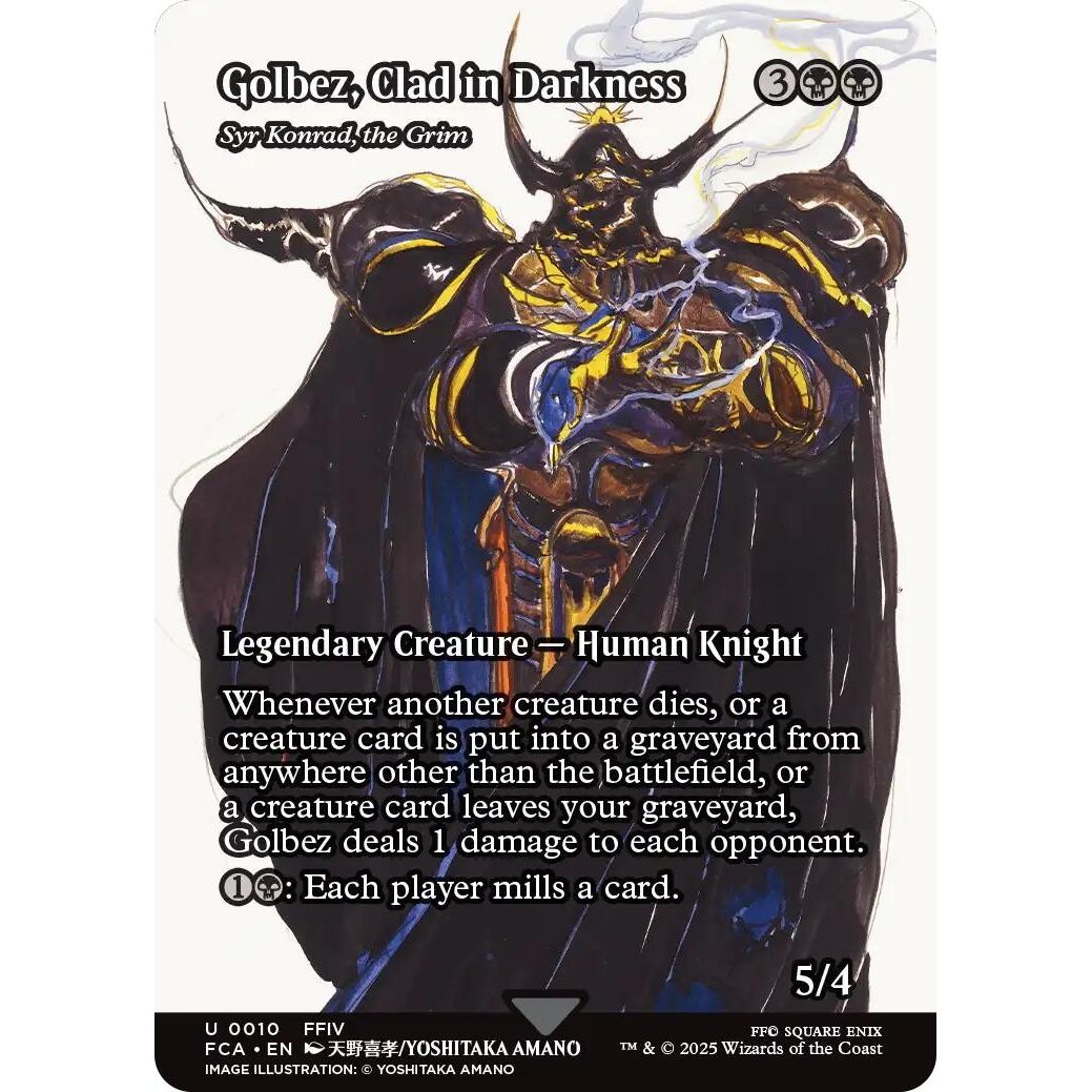 Image for Golbez, Clad in Darkness - Syr Konrad, the Grim (Showcase) (10) (FCA) - Magic: The Gathering