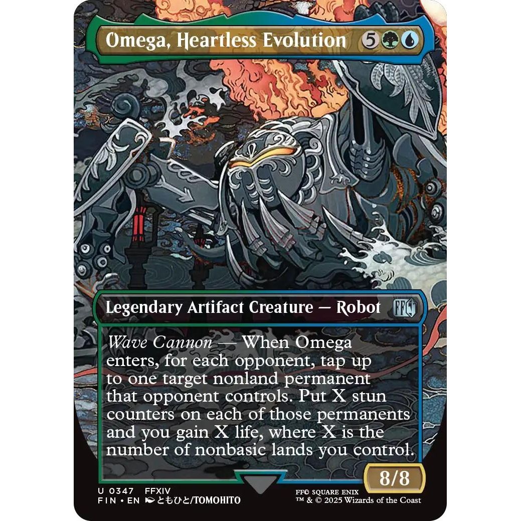 Image for Omega, Heartless Evolution (Borderless) (347) (FIN) - Magic: The Gathering