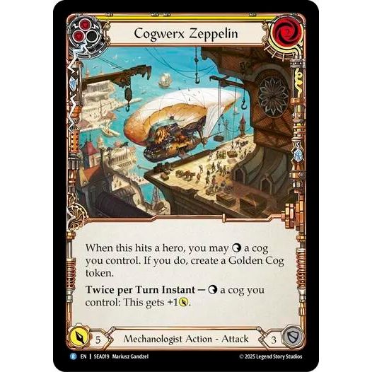 Image for Cogwerx Zeppelin (Yellow) (SEA019) - Flesh and Blood TCG