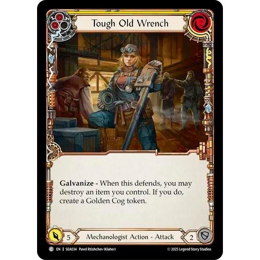 Image for Tough Old Wrench (Yellow) (SEA034) - Flesh and Blood TCG