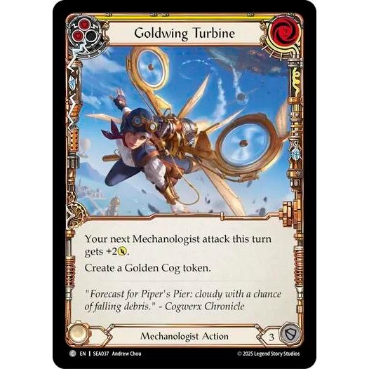 Image for Goldwing Turbine (Yellow) (SEA037) - Flesh and Blood TCG