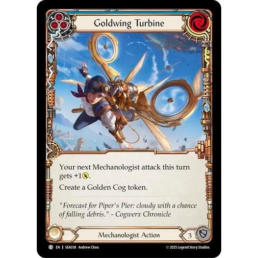 Image for Goldwing Turbine (Blue) (SEA038) - Flesh and Blood TCG