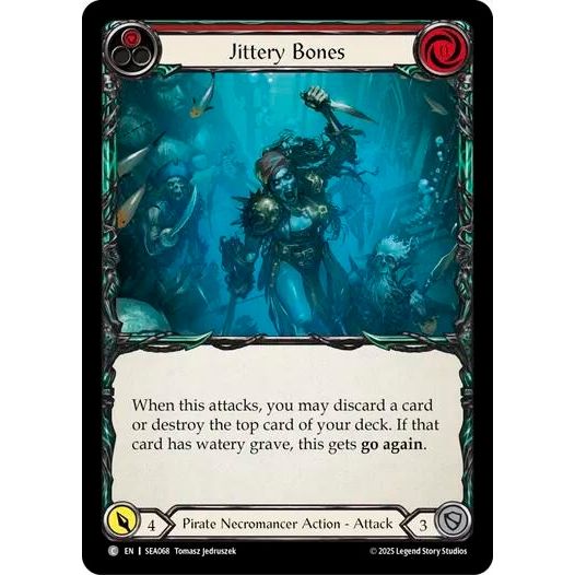 Image for Jittery Bones (Red) (SEA068) - Flesh and Blood TCG