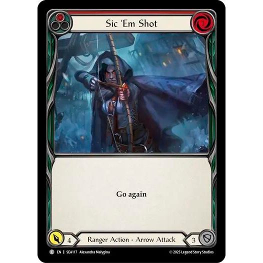 Image for Sic 'Em Shot (Red) (SEA117) - Flesh and Blood TCG