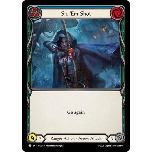Image for Sic 'Em Shot (Blue) (SEA119) - Flesh and Blood TCG