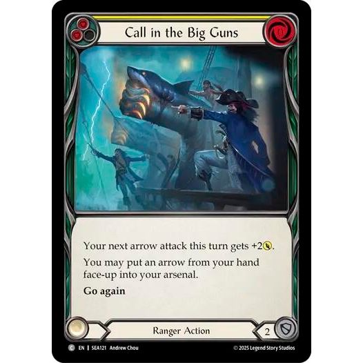 Image for Call in the Big Guns (Yellow) (SEA121) - Flesh and Blood TCG