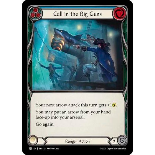 Image for Call in the Big Guns (Blue) (SEA122) - Flesh and Blood TCG