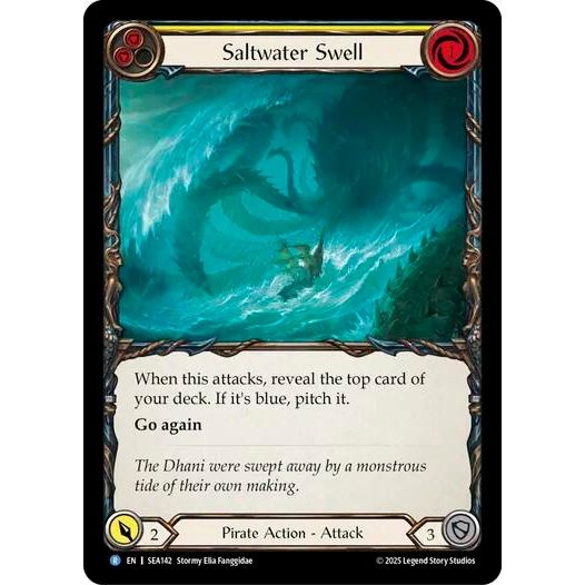 Image for Saltwater Swell (Yellow) (SEA143) - Flesh and Blood TCG