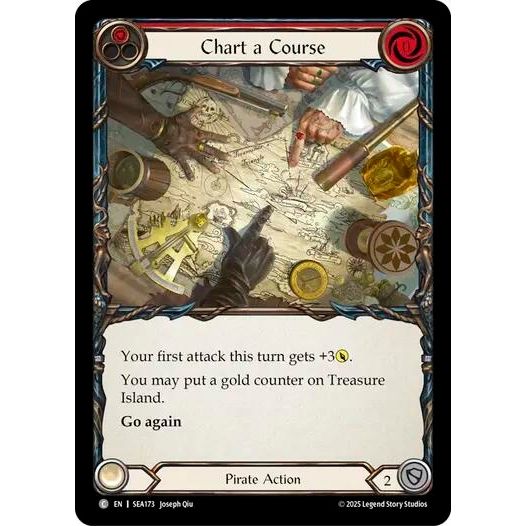 Image for Chart a Course (Red) (SEA173) - Flesh and Blood TCG