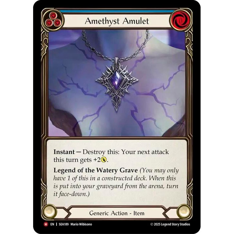 Image for Amethyst Amulet (SEA189) - Flesh and Blood TCG
