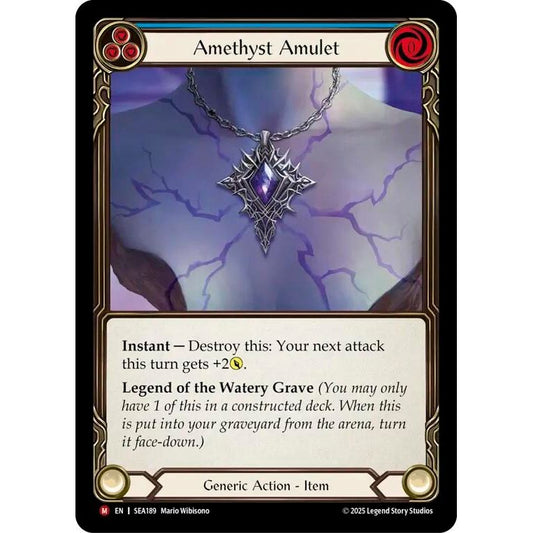 Image for Amethyst Amulet (SEA189) - Flesh and Blood TCG