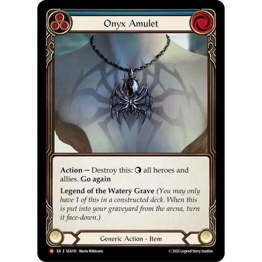 Image for Onyx Amulet (SEA191) - Flesh and Blood TCG