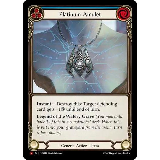 Image for Platinum Amulet (SEA194) - Flesh and Blood TCG