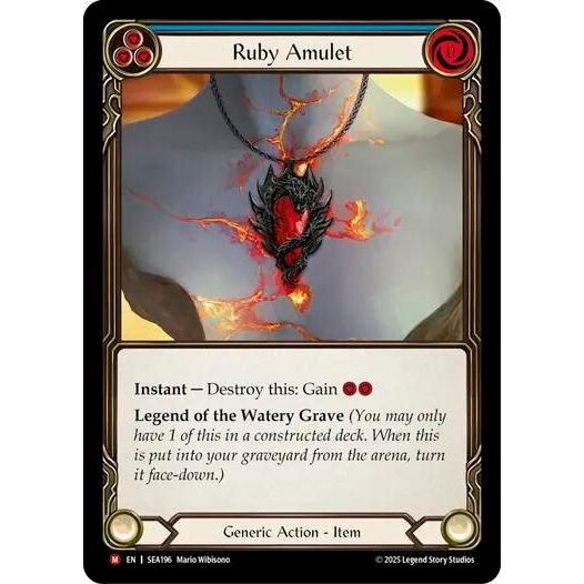 Image for Ruby Amulet (SEA196) - Flesh and Blood TCG