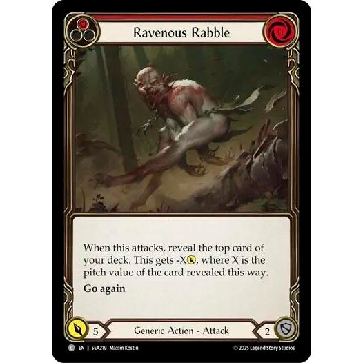 Image for Ravenous Rabble (Red) (SEA219) - Flesh and Blood TCG
