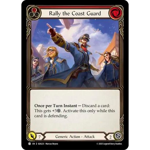 Image for Rally the Coast Guard (Red) (SEA223) - Flesh and Blood TCG