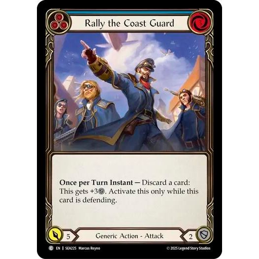 Image for Rally the Coast Guard (Blue) (SEA225) - Flesh and Blood TCG