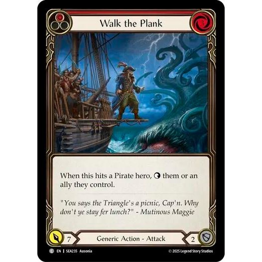 Image for Walk the Plank (Red) (SEA235) - Flesh and Blood TCG