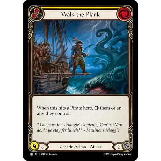 Image for Walk the Plank (Yellow) (SEA236) - Flesh and Blood TCG
