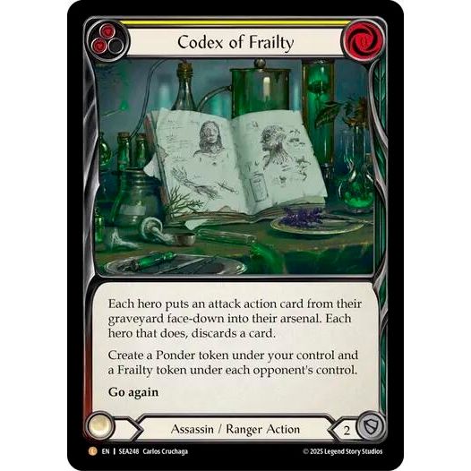 Image for Codex of Frailty (SEA248) - Flesh and Blood TCG