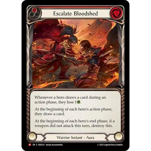Image for Escalate Bloodshed (SEA253) - Flesh and Blood TCG