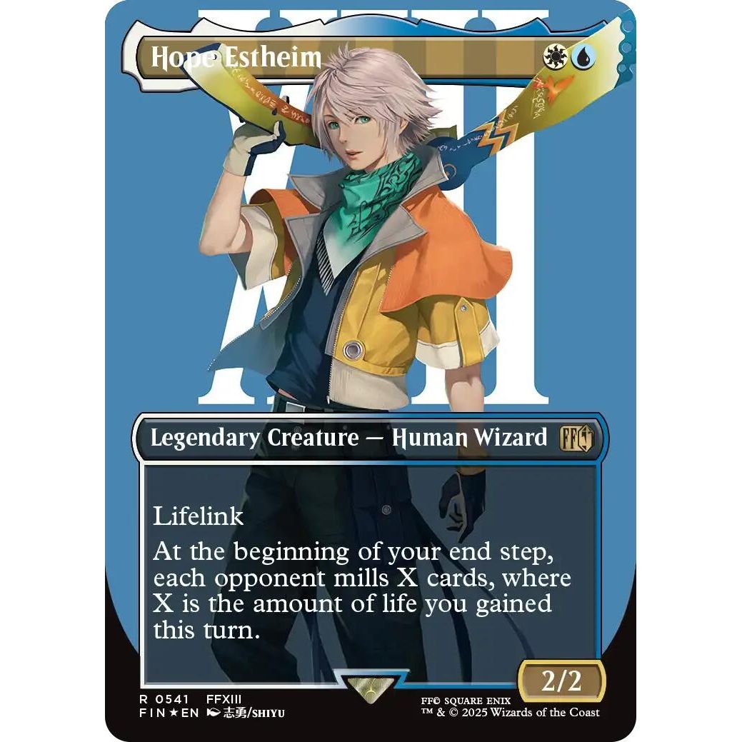 Image for Hope Estheim (Borderless) (Surge Foil) (541) (FIN) - Magic: The Gathering
