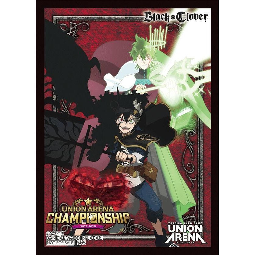 Image for Union Arena Regionals 25-26 AP Card Sleeves - Black Clover (3-Pack) - Card Sleeves