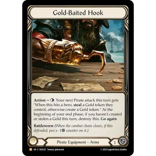 Image for Gold-Baited Hook (Treasure) (SEA125) - Flesh and Blood TCG