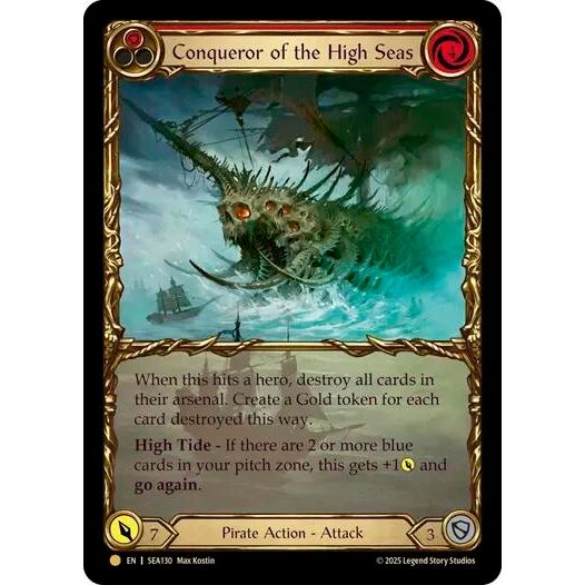 Image for Conqueror of the High Seas (Treasure) (SEA130) - Flesh and Blood TCG