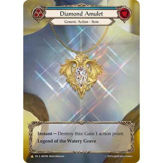 Image for Diamond Amulet (Treasure) (SEA190) - Flesh and Blood TCG